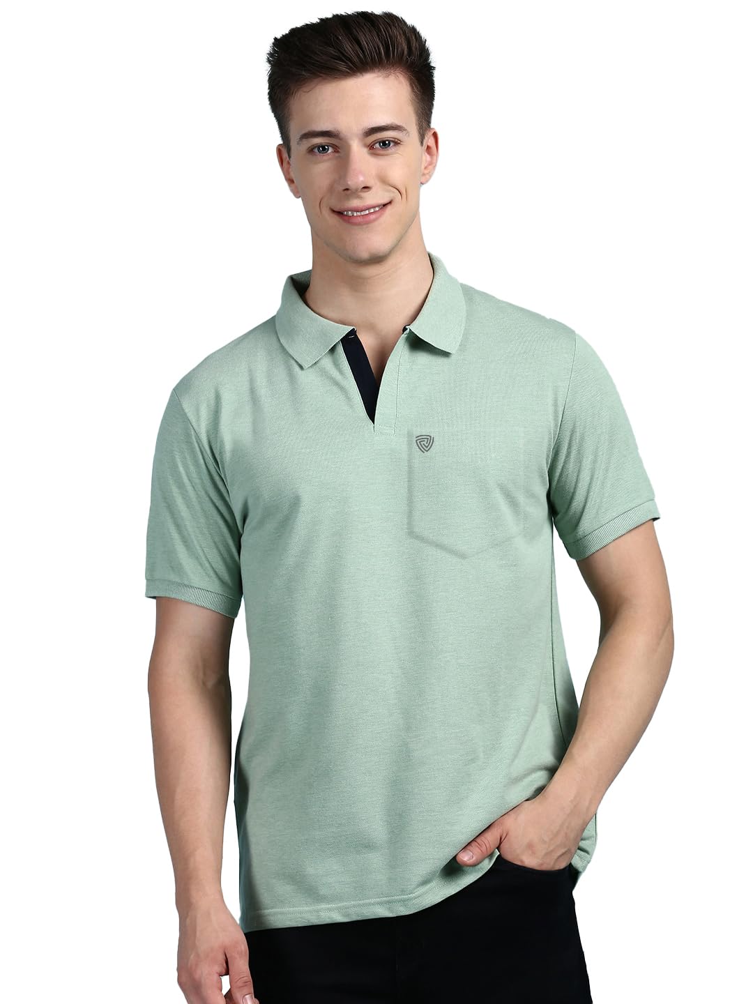 Men's Half Sleeve Soild Casual Regular Fit T-Shirt