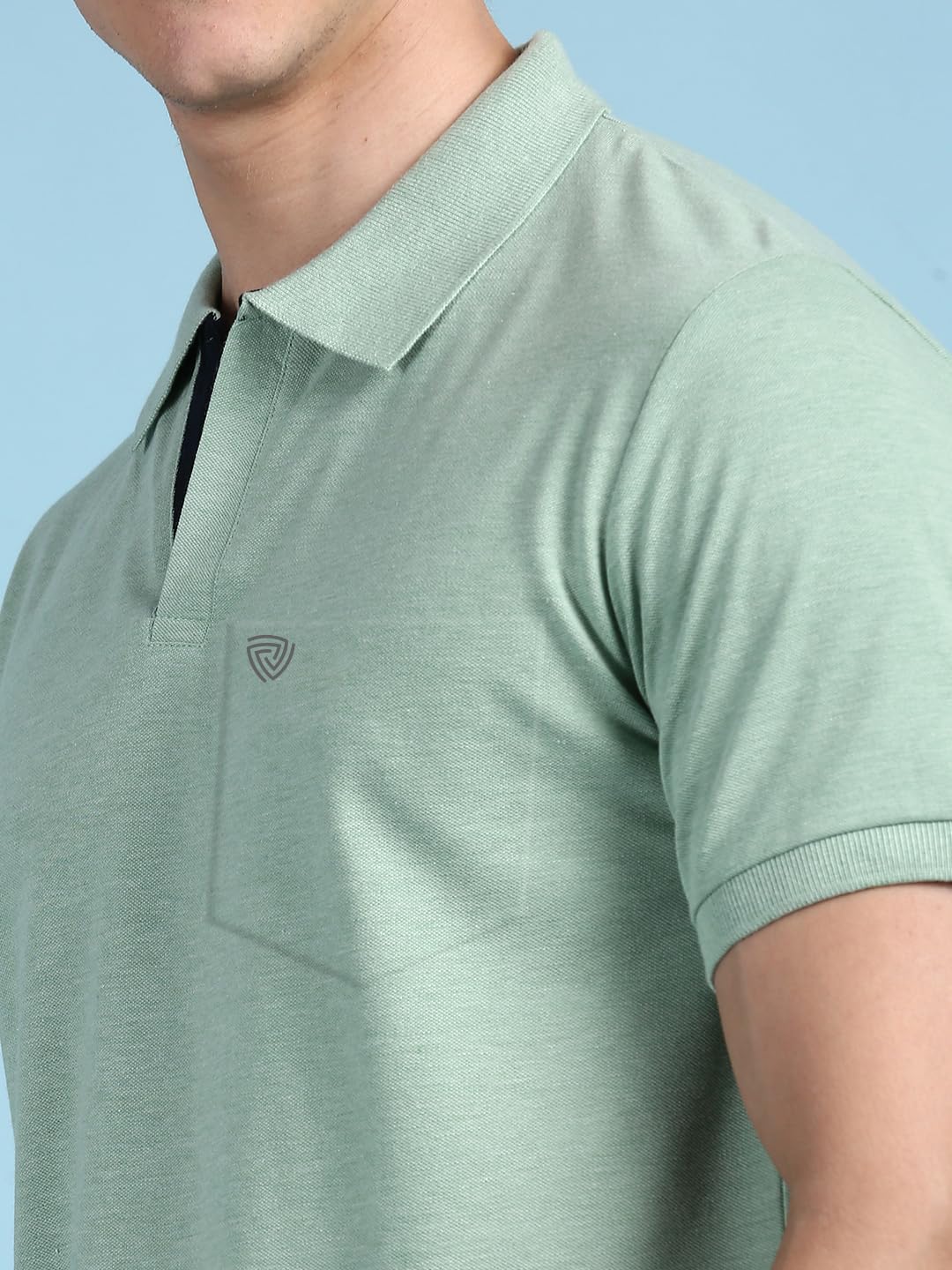 Men's Half Sleeve Soild Casual Regular Fit T-Shirt - Image 2